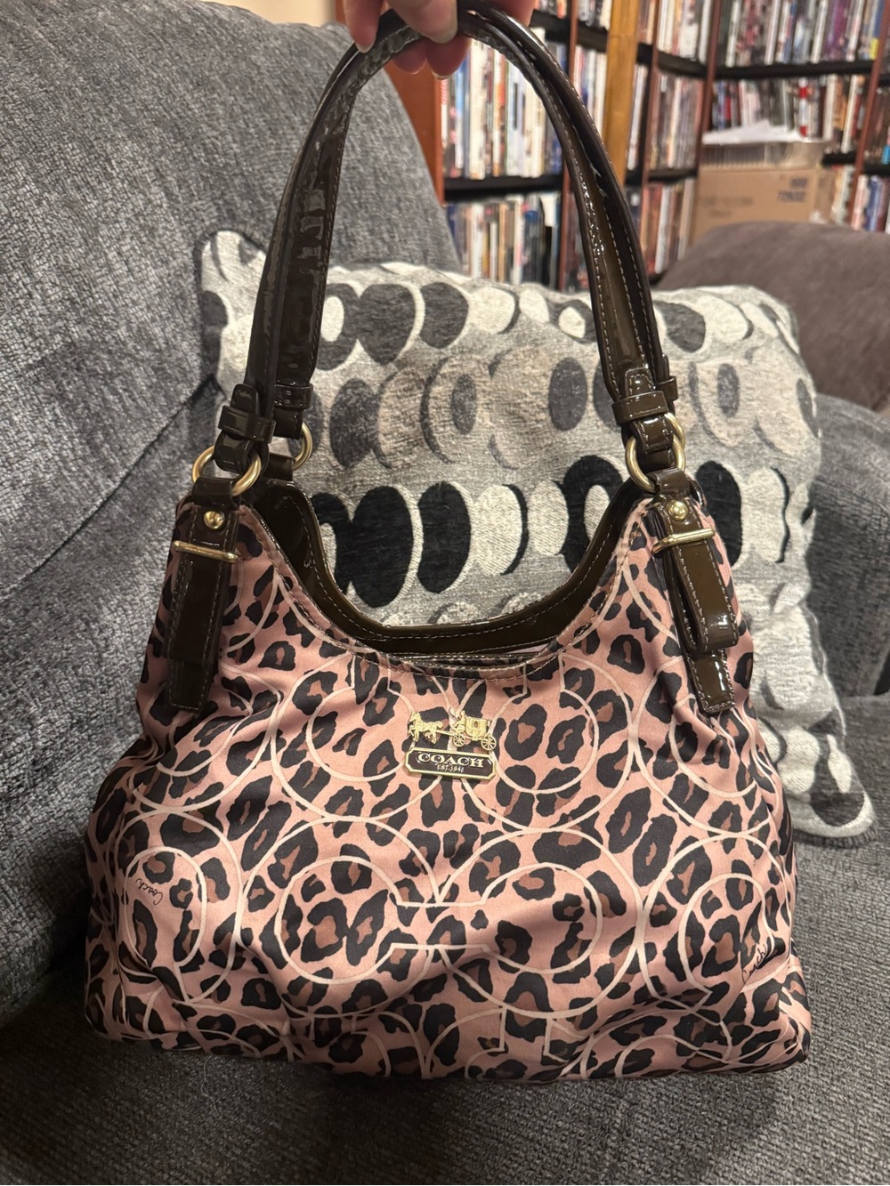 Coach Madison Ocelot Shoulder Bag